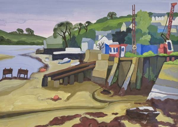 - gouache on Canvas, Painting by Julia Odell, measuring 20 x 26 cm (H x W) framed at 31 x 39 cm £375